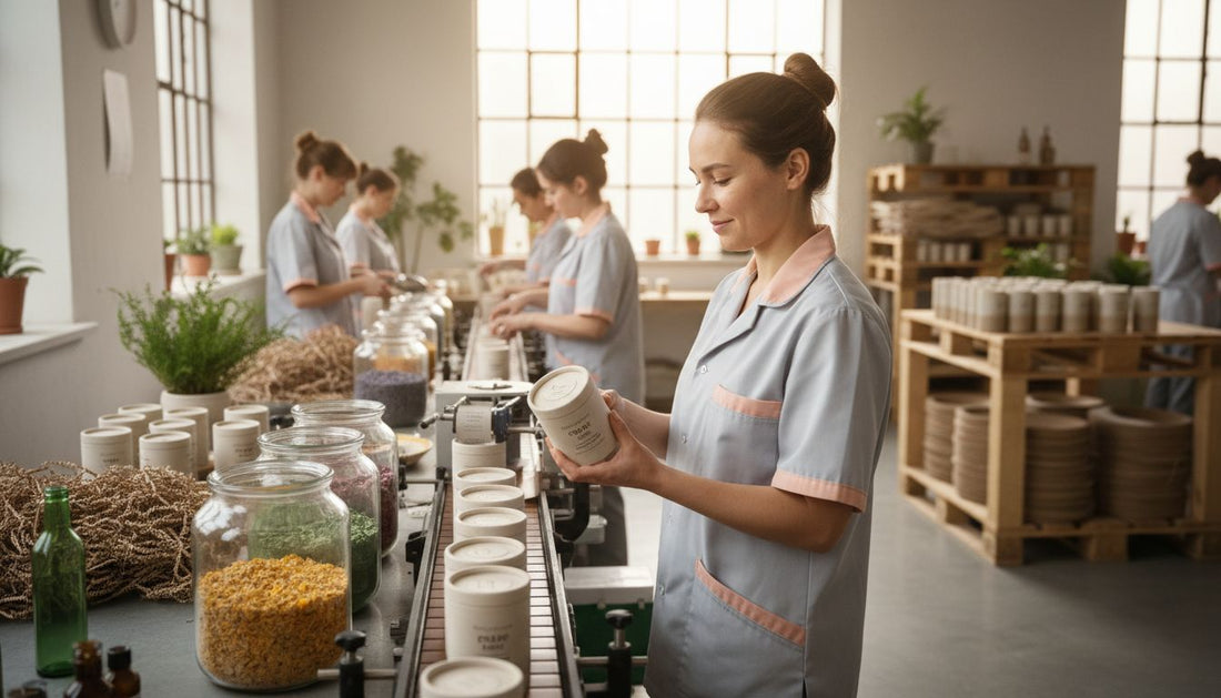 sustainable beauty workspace