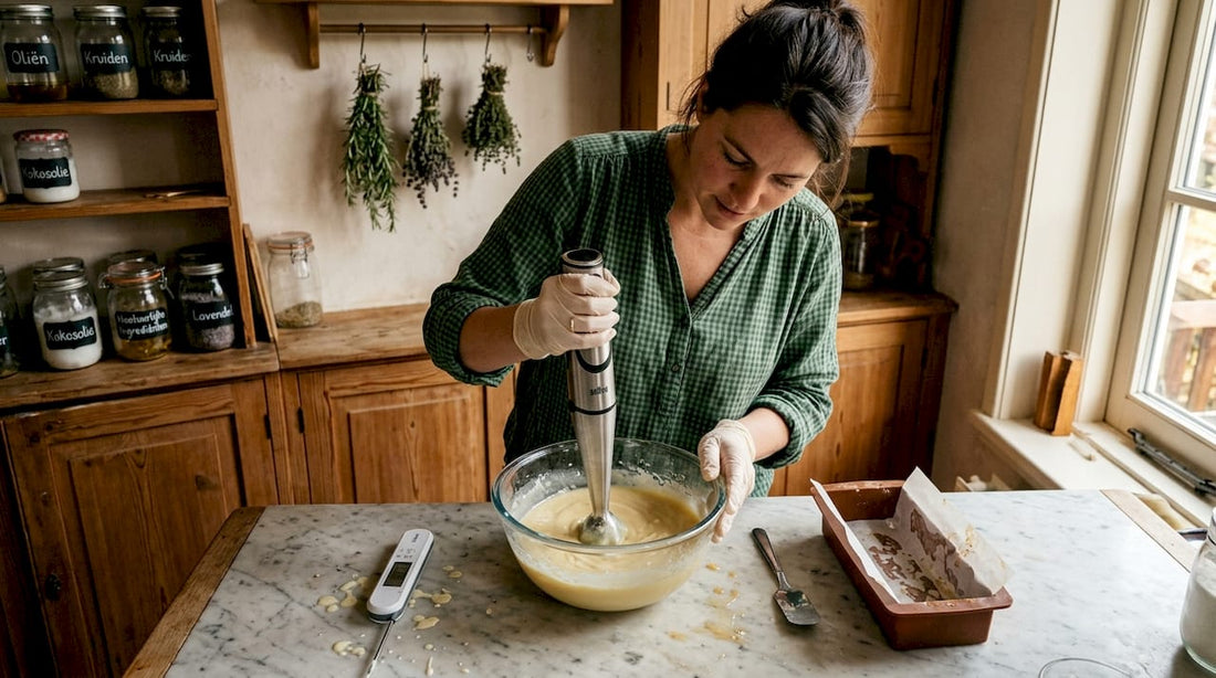 Zelf zeep maken op het aanrecht met pure, natuurlijke ingrediënten